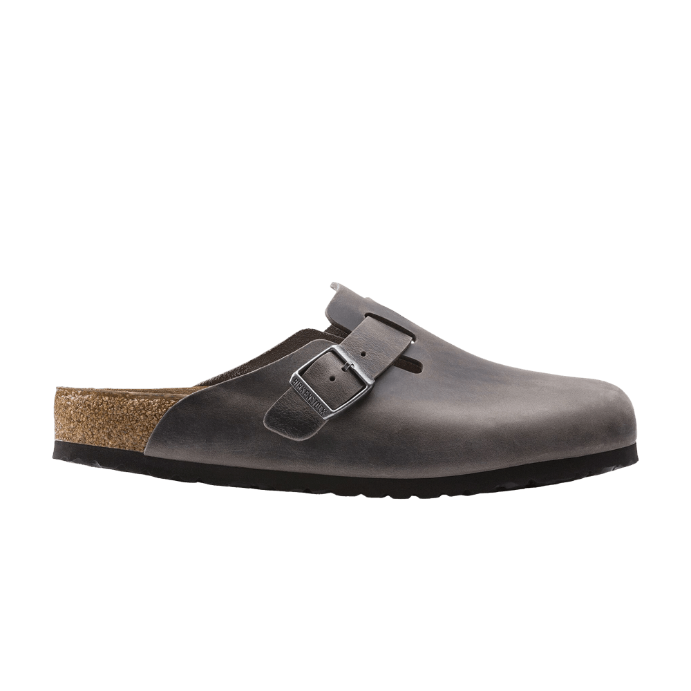 Birkenstock Boston Soft Footbed Oiled Leather Iron