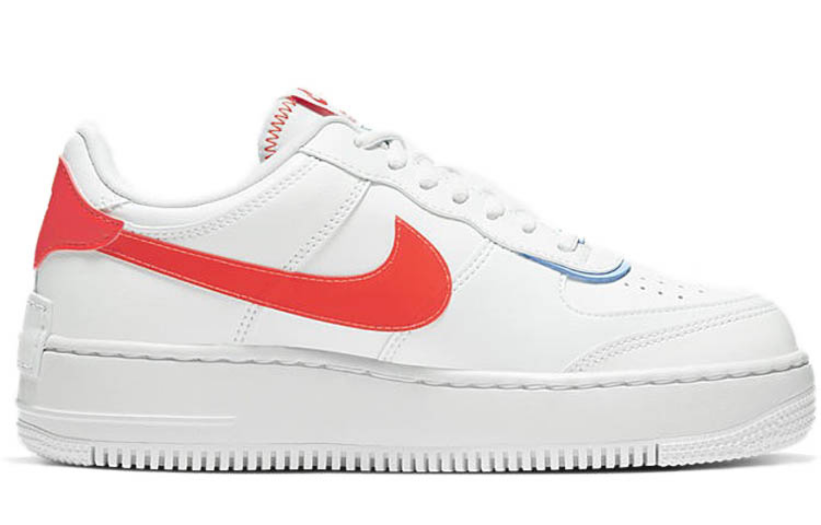 Фото № 2 с приближением к товару «‎Nike Air Force 1 Shadow SE Team Orange Blue»