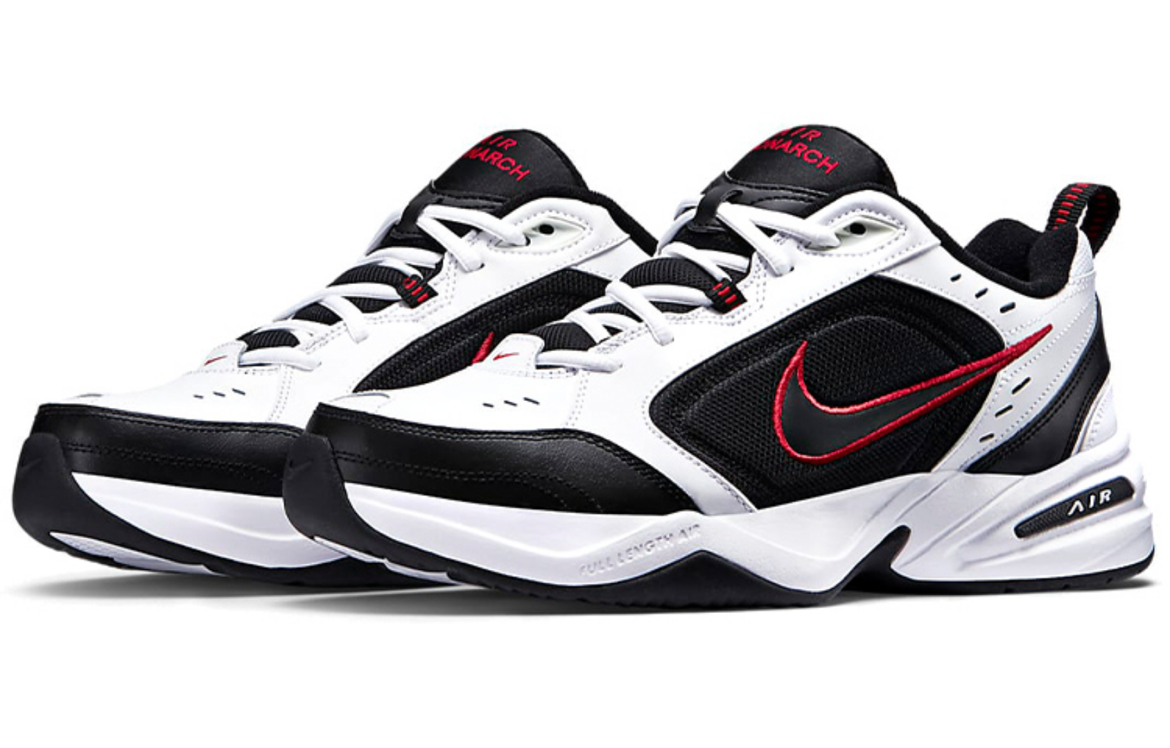 Фото № 2 с приближением к товару «‎Nike Air Monarch 4 Sports Shoes BlackWhiteRed»