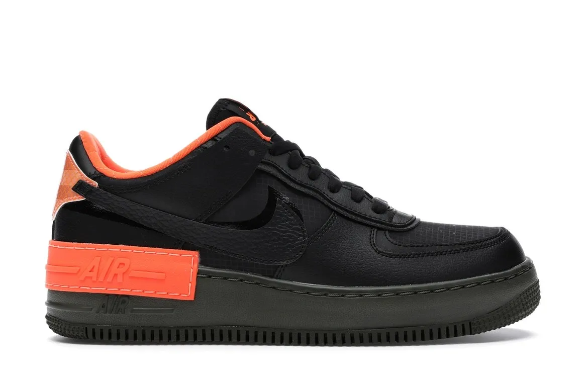 Фото № 1 с приближением к товару «‎Nike Air Force 1 Low Shadow Black Hyper Crimson Cargo Khaki »