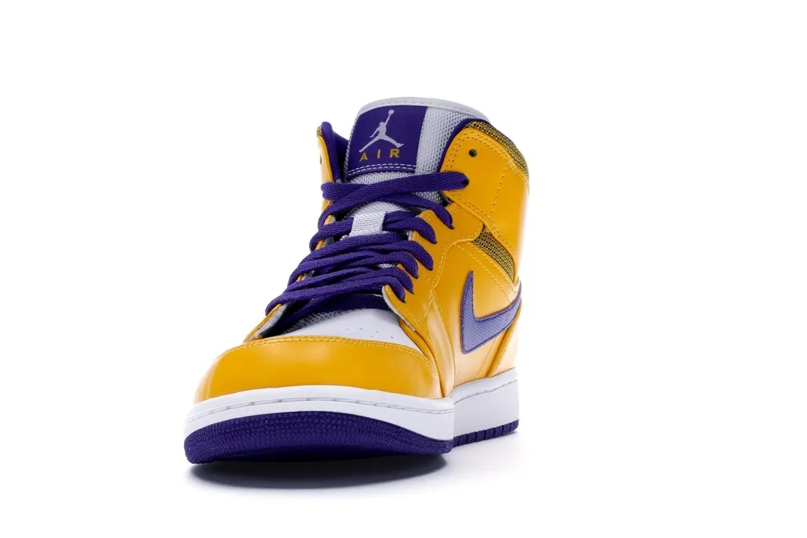 Фото № 2 с приближением к товару «‎Jordan 1 Mid Lakers»