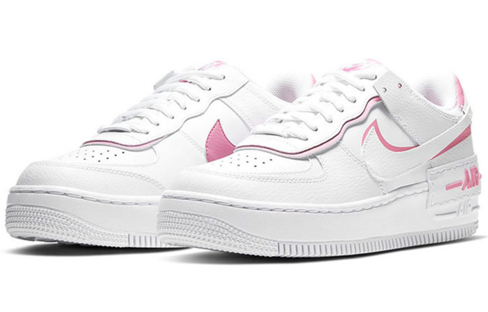 Фото № 3 с приближением к товару «‎Nike Air Force 1 Shadow White Magic Flamingo (W)»