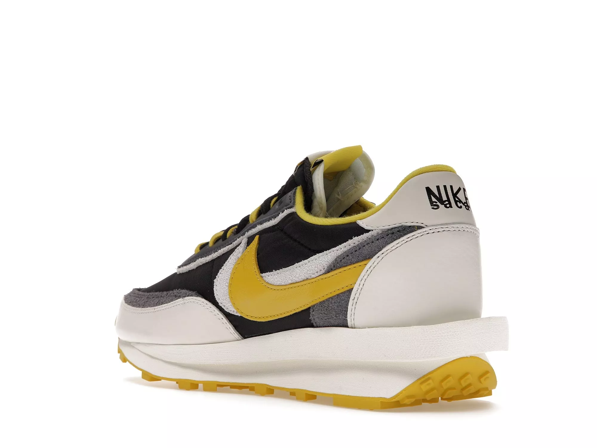 Фото № 2 с приближением к товару «‎Nike LD Waffle sacai Undercover Black Bright Citron»