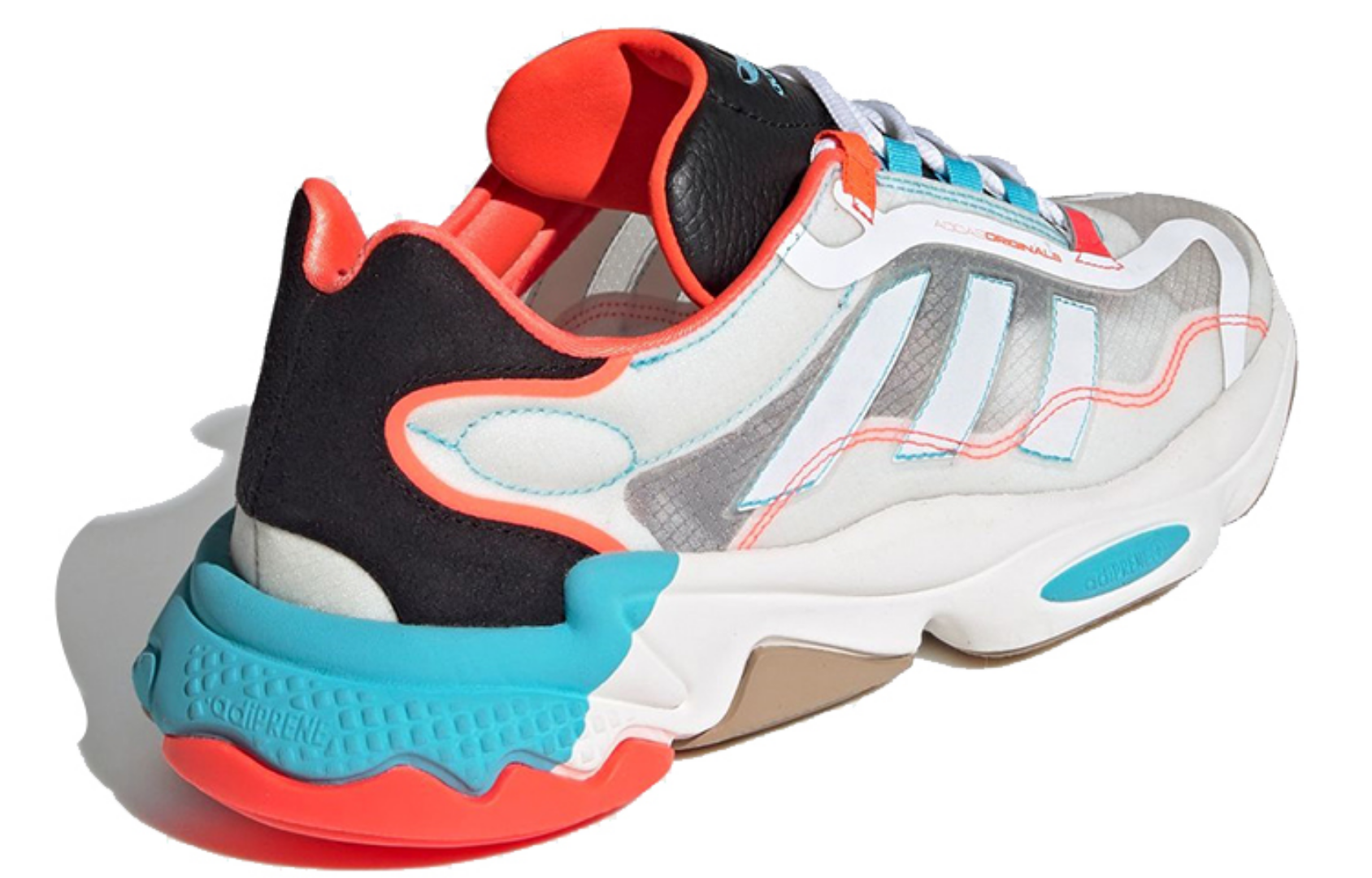 Фото № 4 с приближением к товару «‎adidas originals Ozweego Pure Shoes WhiteBlackRed»