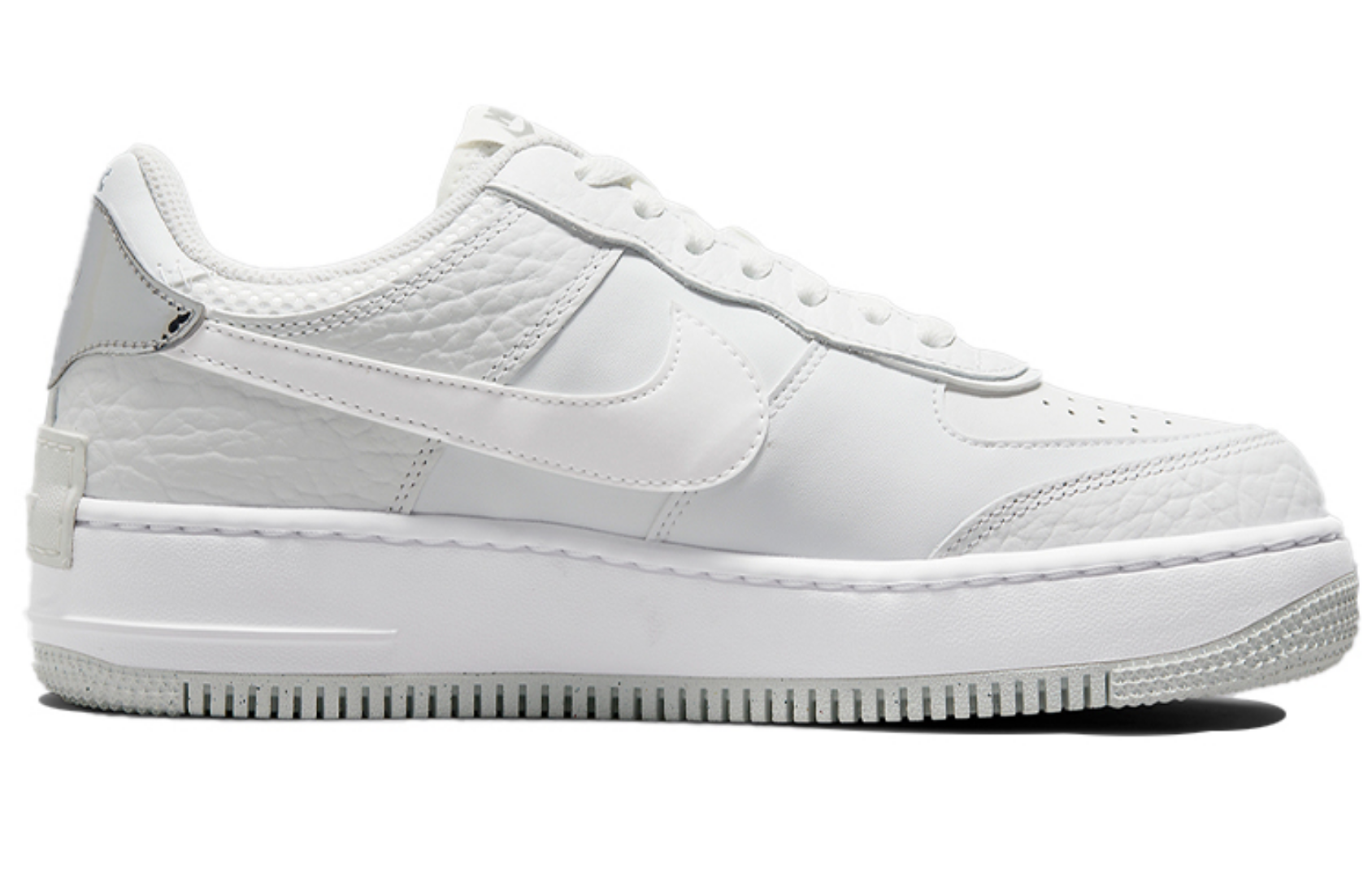 Фото № 2 с приближением к товару «‎Nike Air Force 1 Shadow Low-Top Sneakers WhiteSilver»