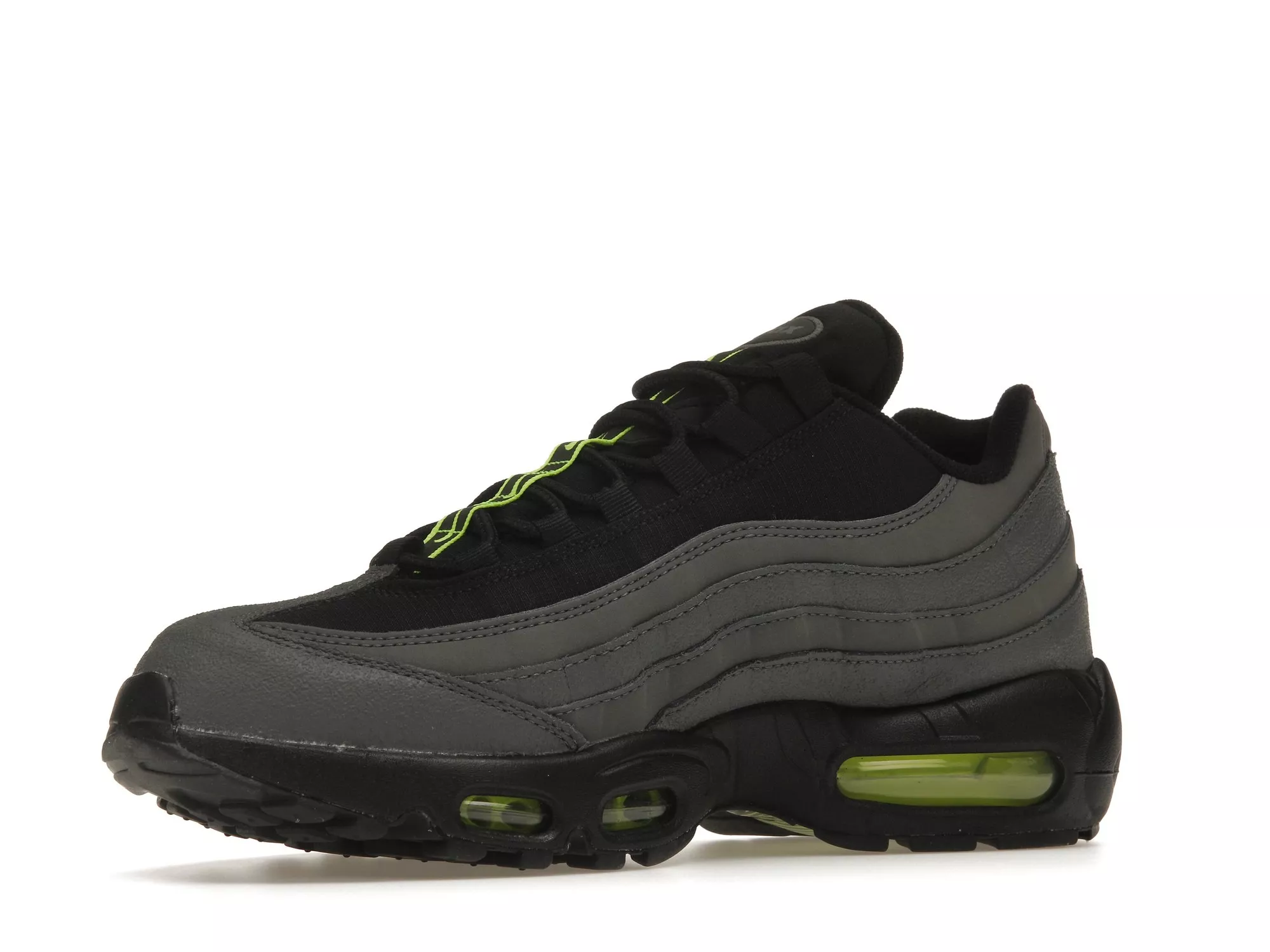 Фото № 3 с приближением к товару «‎Nike Air Max 95 Grey Black Volt»