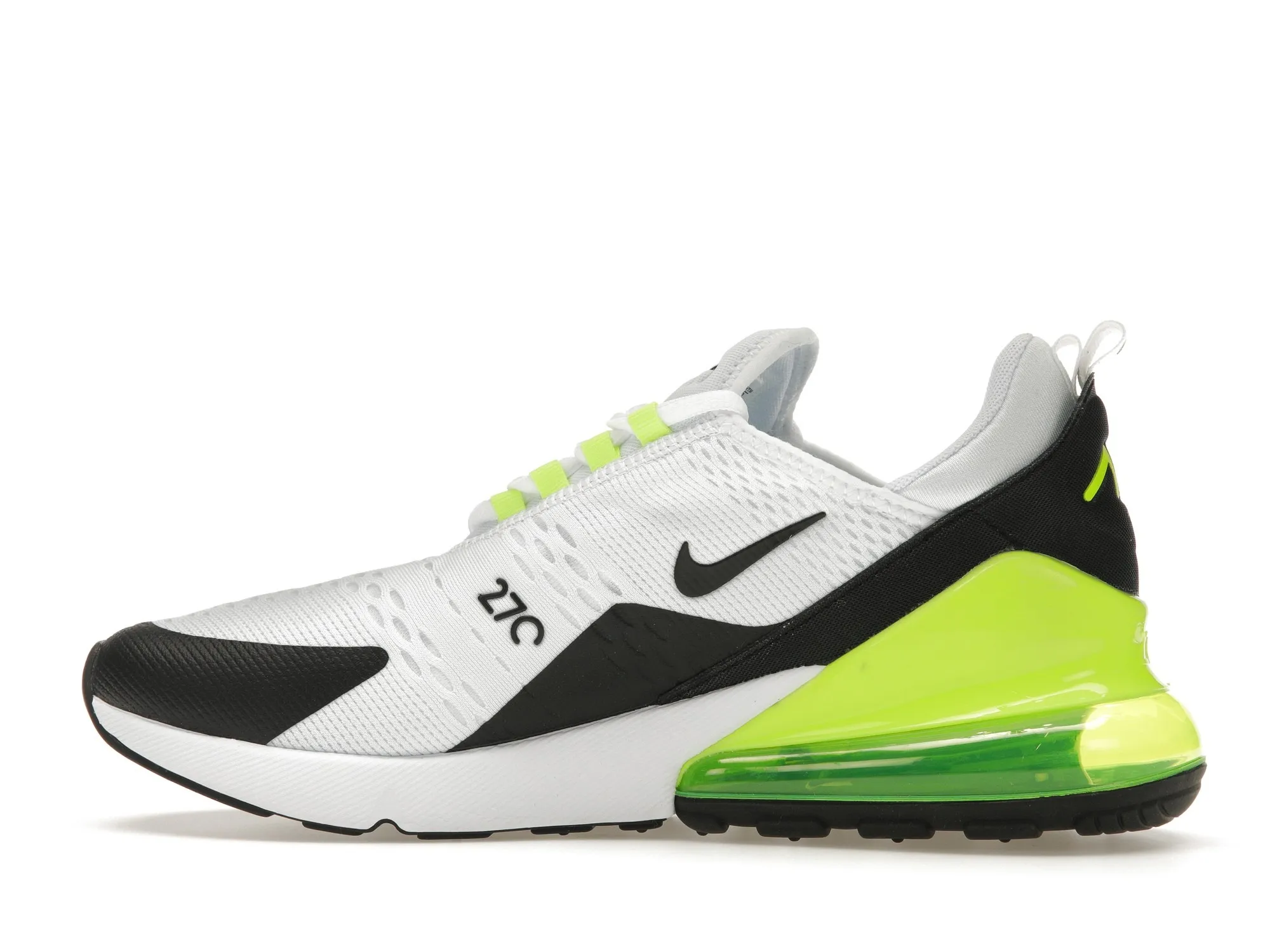Фото № 6 с приближением к товару «‎Nike Air Max 270 White Black Volt»
