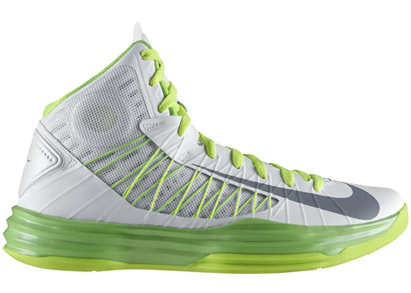 Фото № 1 с приближением к товару «‎Nike Lunar Hyperdunk 2012 White Electric Green»