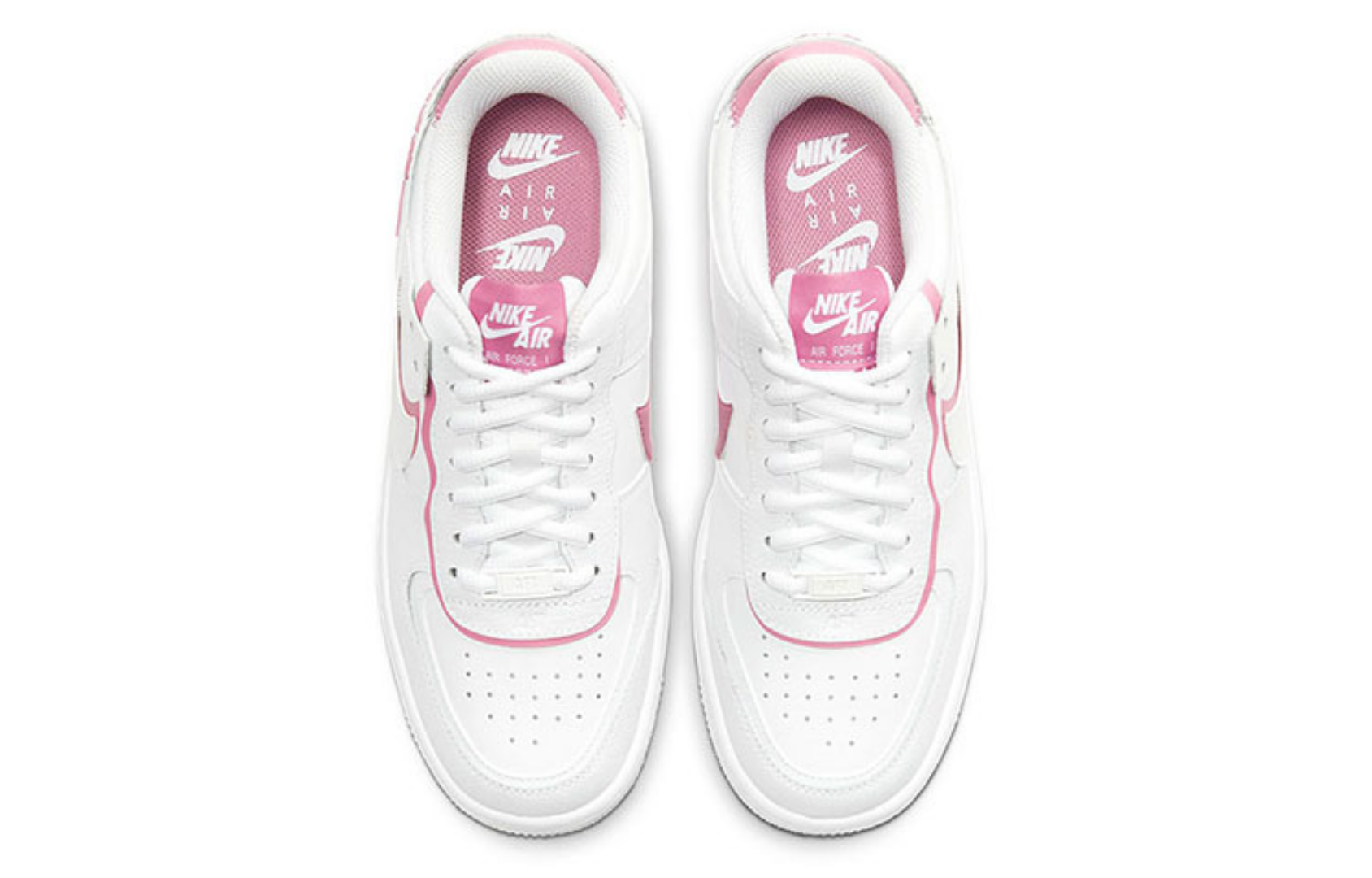Фото № 4 с приближением к товару «‎Nike Air Force 1 Shadow White Magic Flamingo (W)»