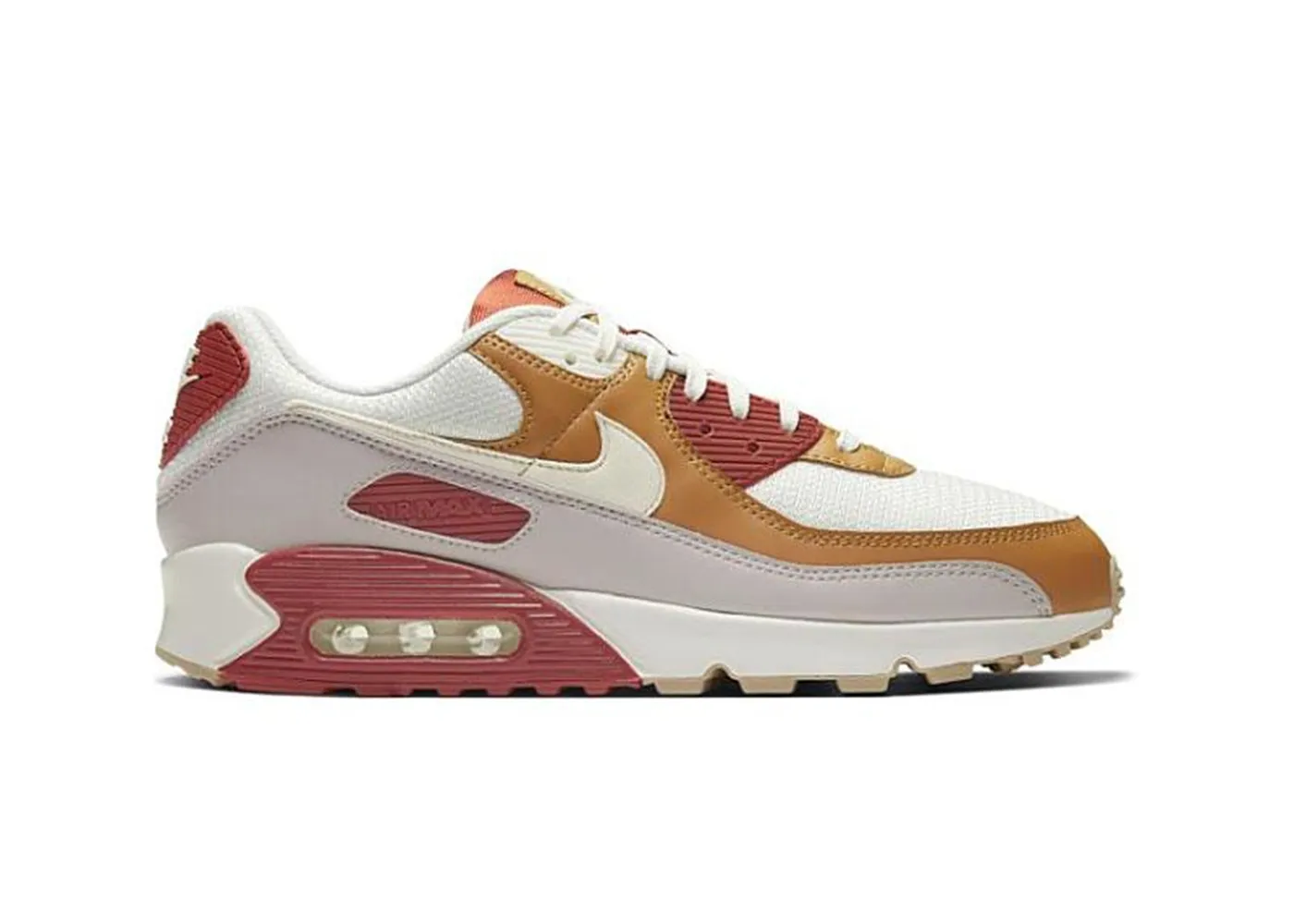 Фото № 1 с приближением к товару «‎Nike Air Max 90 Rugged Orange Sail Wheat Gum Light Brown»