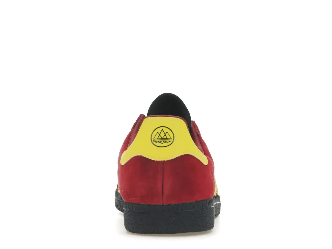 Фото № 4 с приближением к товару «‎adidas Warszawa SPZL Noble Maroon Bright Yellow»