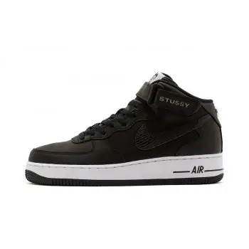 Stussy Nike Air Force 1 Mid "BlackBlack" - 1