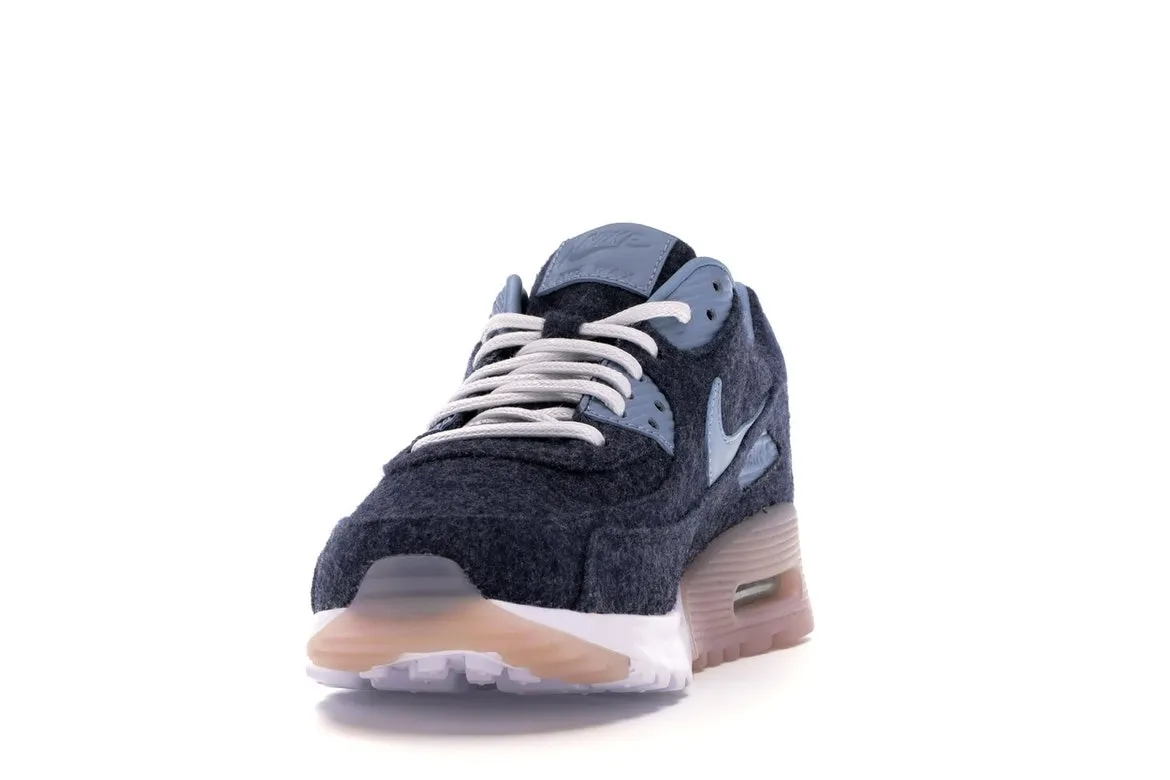 Фото № 4 с приближением к товару «‎Nike Air Max 90 Ultra Premium Midnight Navy/Blue Grey-White »