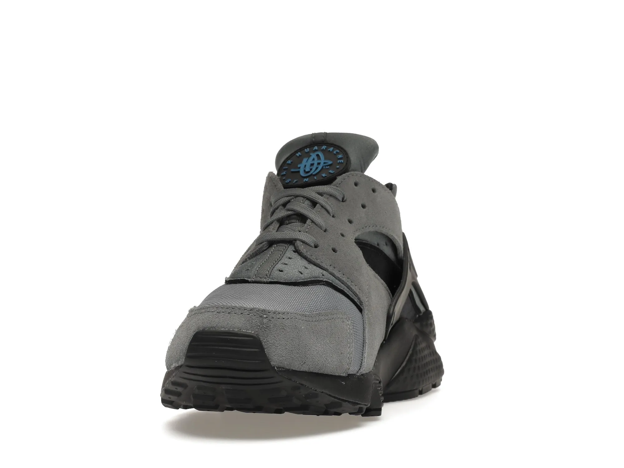 Фото № 3 с приближением к товару «‎Nike Air Huarache Grey Suede Laser Blue»