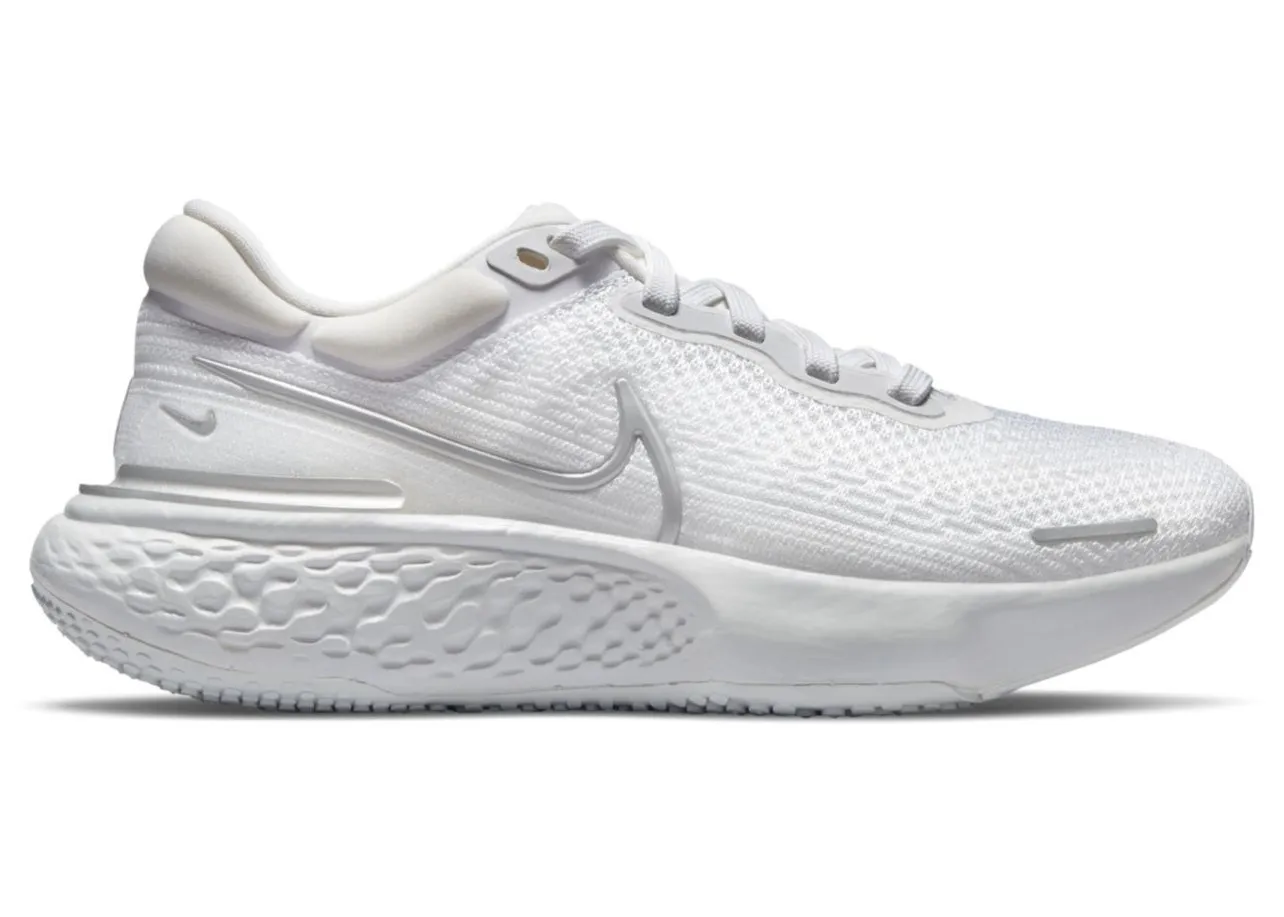 Фото № 1 с приближением к товару «‎Nike ZoomX Invincible Run Flyknit White Metallic Silver »