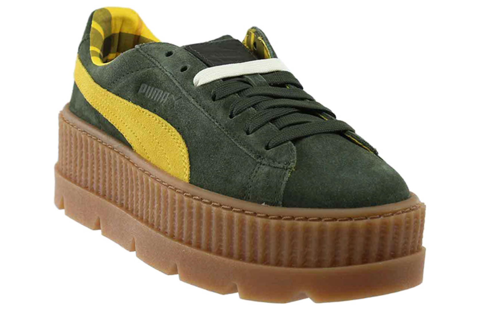 Фото № 3 с приближением к товару «‎Puma Cleated Creeper Rihanna Fenty Suede Green (W) GreenYellow»