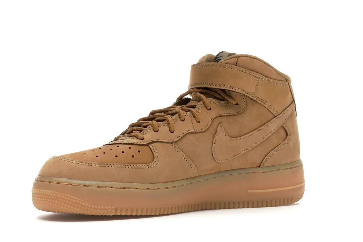 Фото № 4 с приближением к товару «‎Nike Air Force 1 Mid Flax (2014)»