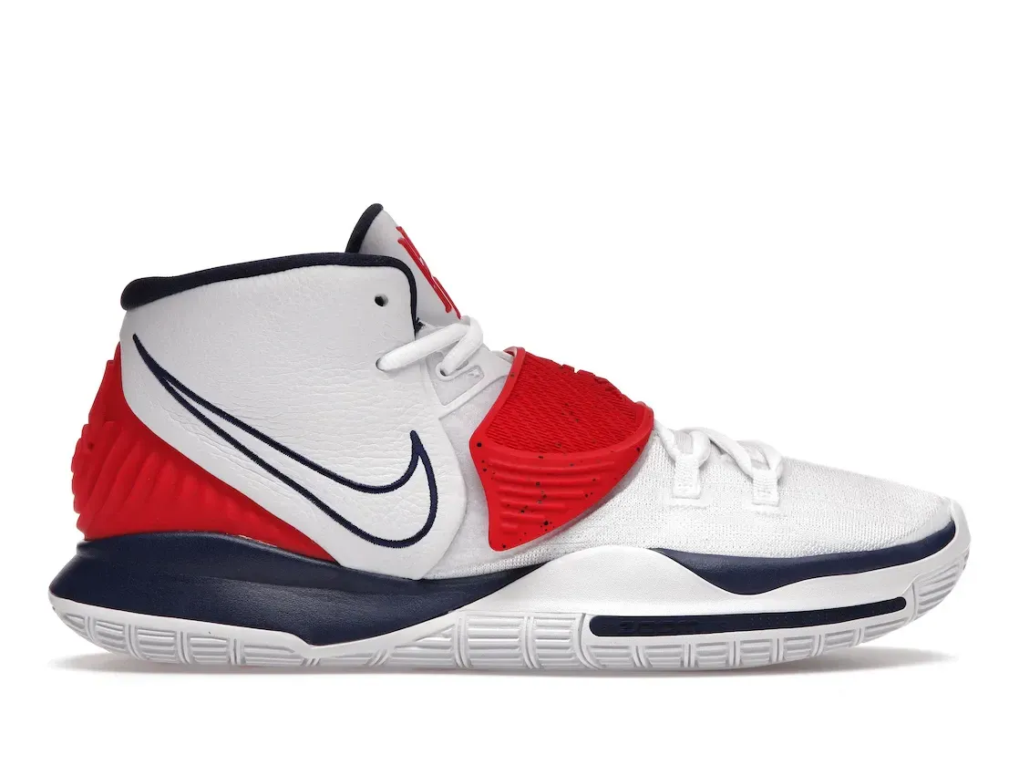 Фото № 1 с приближением к товару «‎Nike Kyrie 6 USA White»