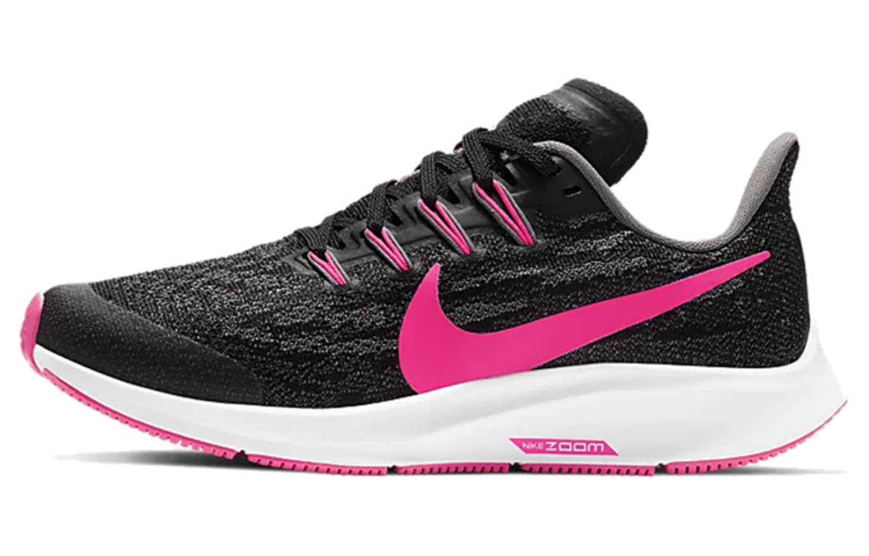 Фото № 1 с приближением к товару «‎Nike Air Zoom Pegasus 36 GS 'Black Hyper Pink'»