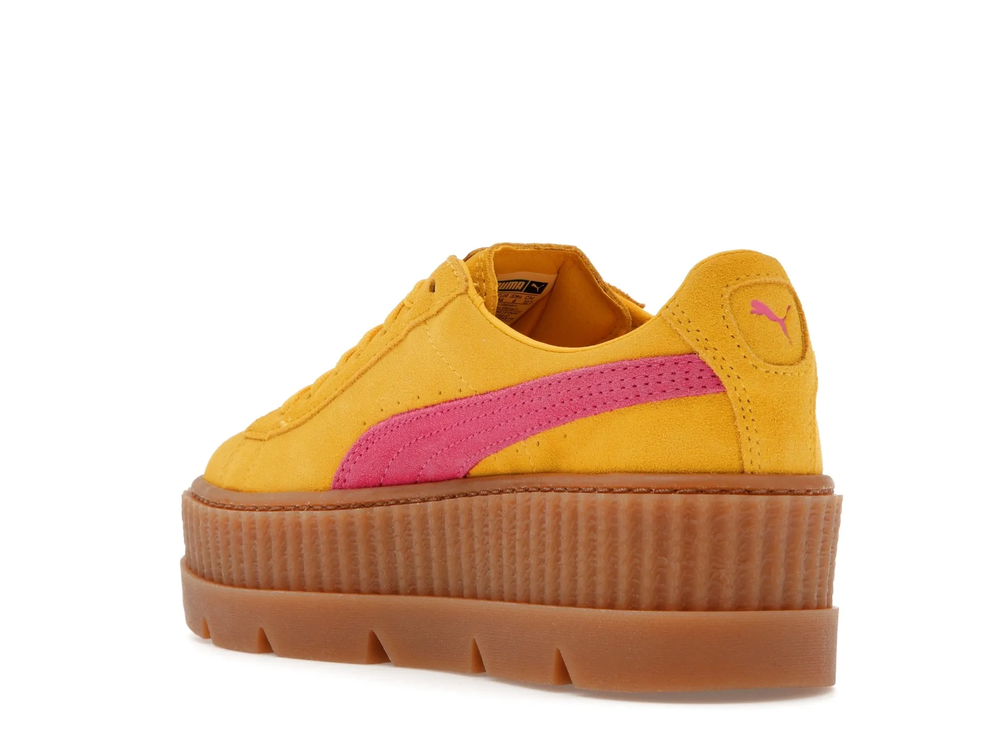 Фото № 6 с приближением к товару «‎Puma Cleated Creeper Rihanna Fenty Suede Lemon »