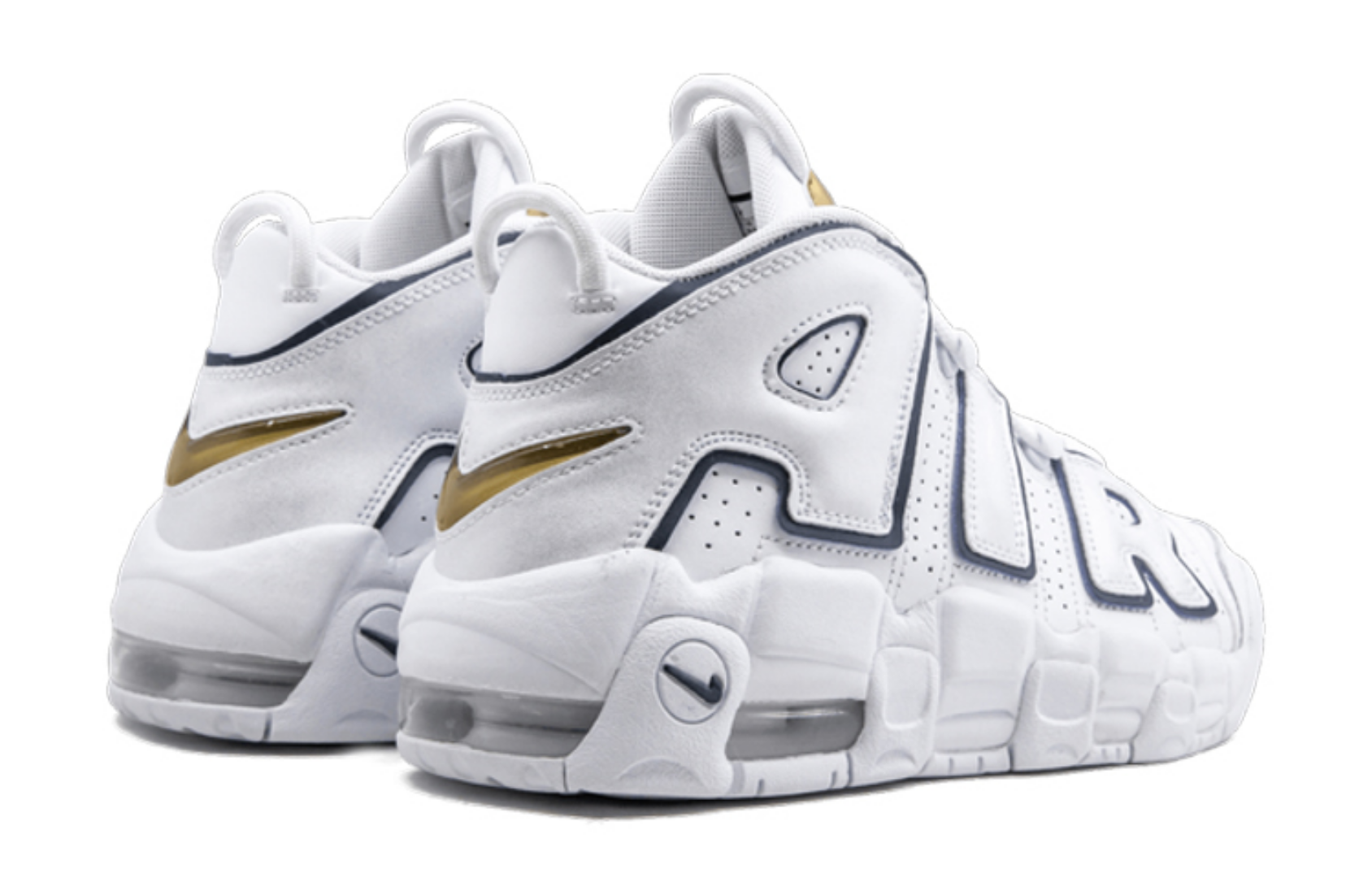 Фото № 4 с приближением к товару «‎Nike Air More Uptempo Navy White»