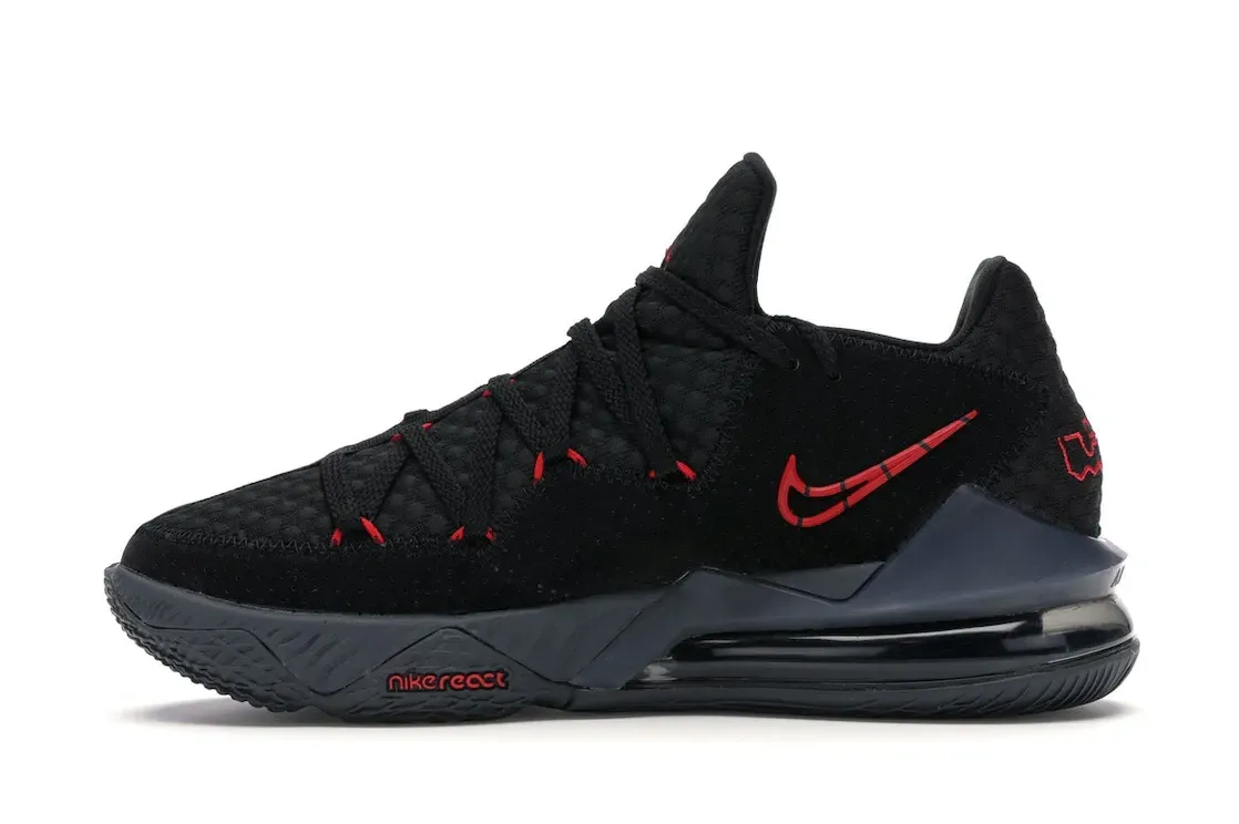 Фото № 3 с приближением к товару «‎Nike LeBron 17 Low Black Red Dark Grey»