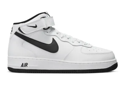 Фото № 1 с приближением к товару «‎Nike Air Force 1 Mid White Black (2023)»