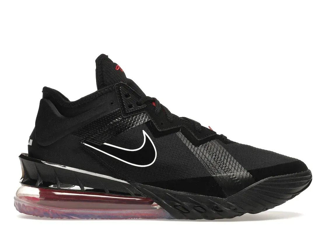 Фото № 1 с приближением к товару «‎Nike LeBron 18 Low Black Red»