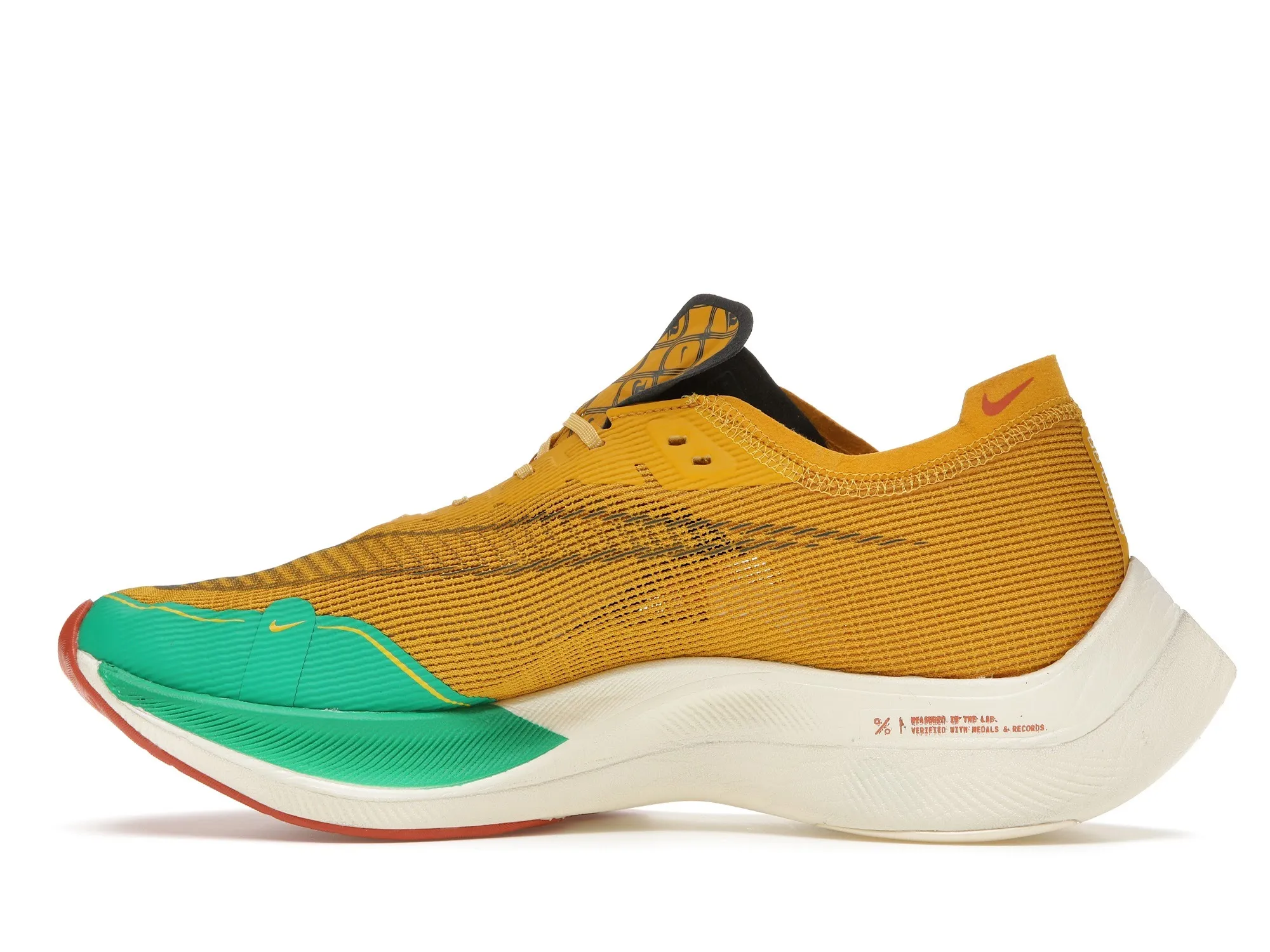 Фото № 5 с приближением к товару «‎Nike ZoomX Vaporfly Next% 2 1972 Dark Sulfur Stadium Green»