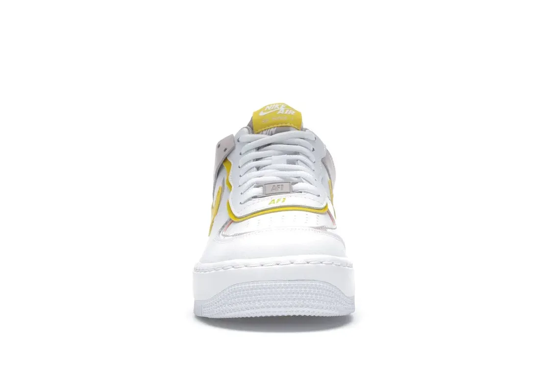Фото № 2 с приближением к товару «‎Nike Air Force 1 Low Shadow White Barely Rose Speed Yellow »