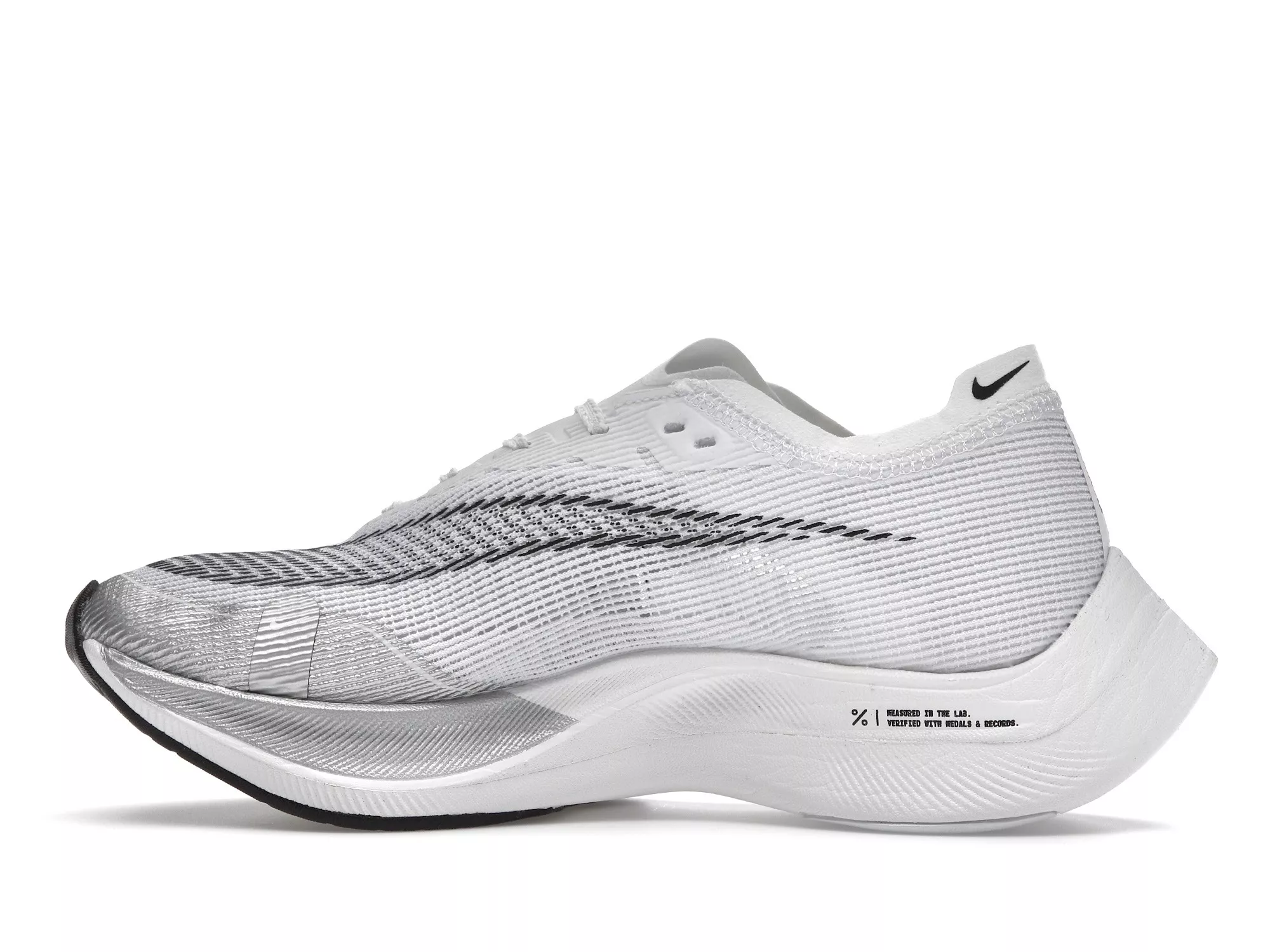 Фото № 5 с приближением к товару «‎Nike ZoomX Vaporfly Next% 2 White Metallic Silver»