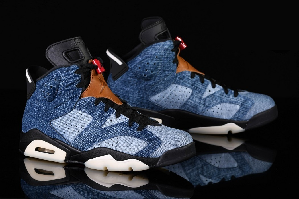 Фото № 2 с приближением к товару «‎Nike Air Jordan 6 Retro Washed Denim »