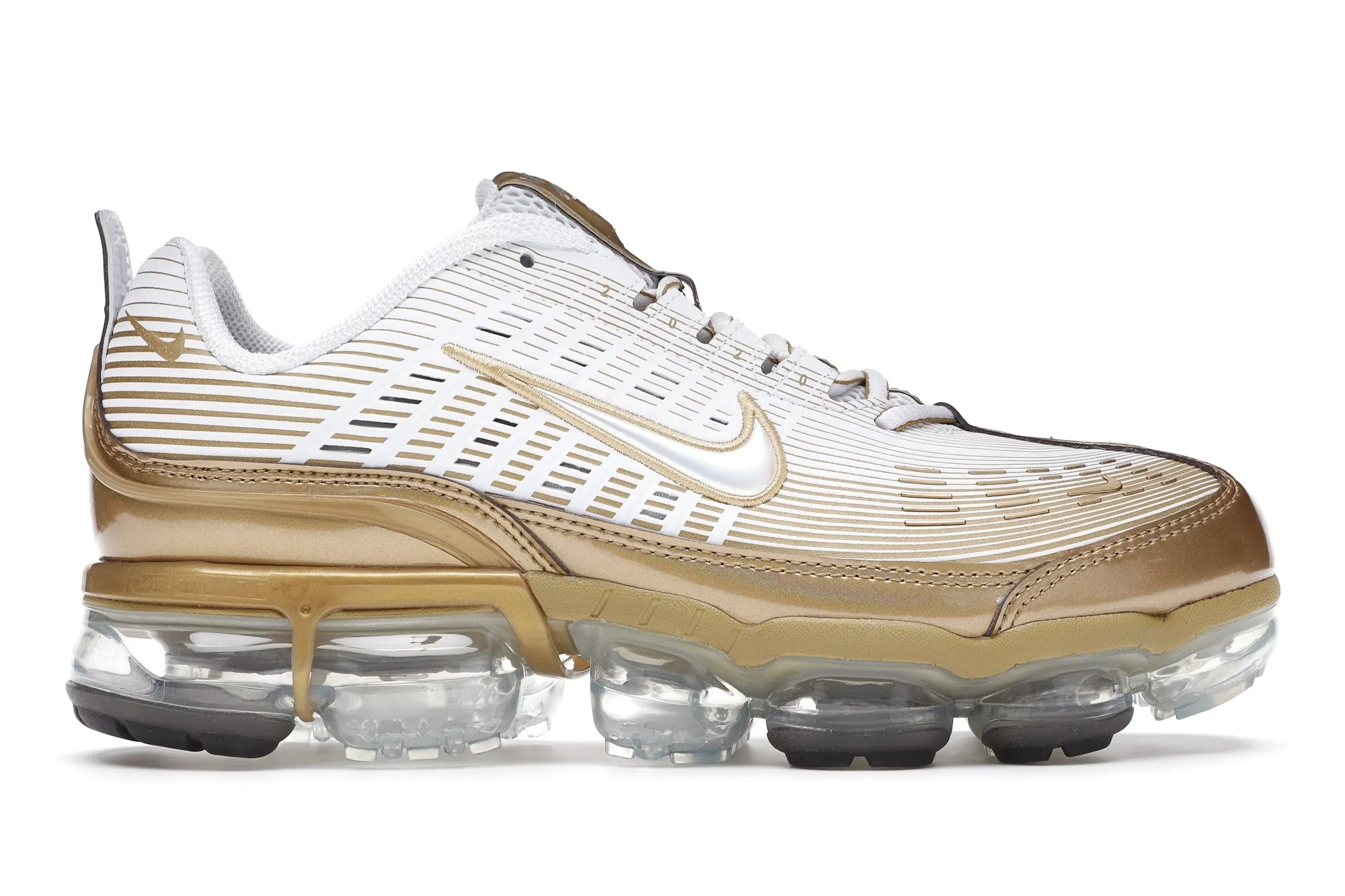 Фото № 1 с приближением к товару «‎Nike Air VaporMax 360 White Metallic Gold»