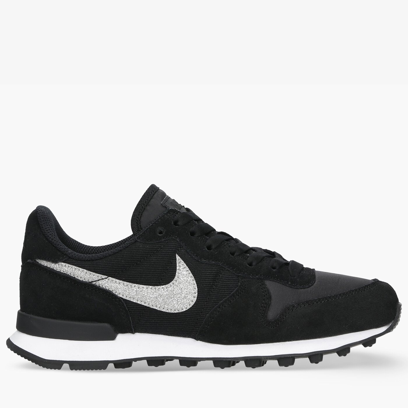 Фото № 5 с приближением к товару «‎Nike Wmns Internationalist Glitter Running Shoes BlackSilver»