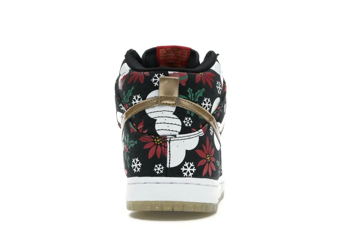Фото № 4 с приближением к товару «‎Nike SB Dunk High Concepts Ugly Christmas Sweater Black (Special Box)»