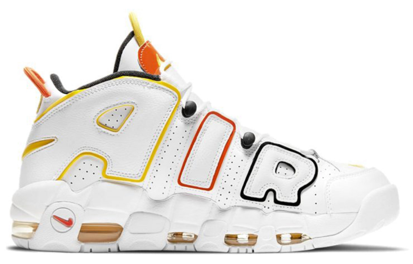 Фото № 2 с приближением к товару «‎Nike Air More Uptempo "Rayguns" Alien WhiteBlueYellow»