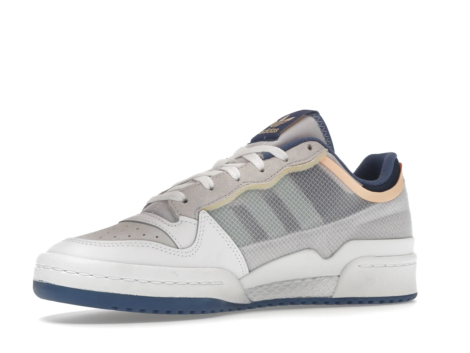 Фото № 4 с приближением к товару «‎adidas Forum Low TT Cloud White Acid Orange Crew Blue»