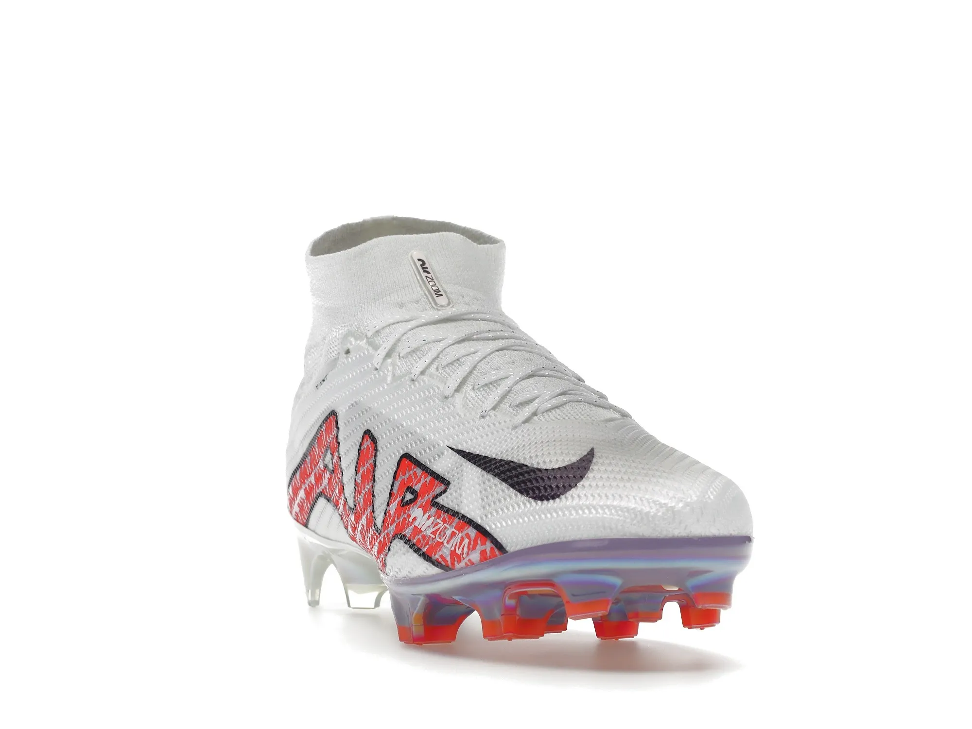 Фото № 4 с приближением к товару «‎Nike Zoom Mercurial Superfly 9 Elite FG White Bright Crimson»
