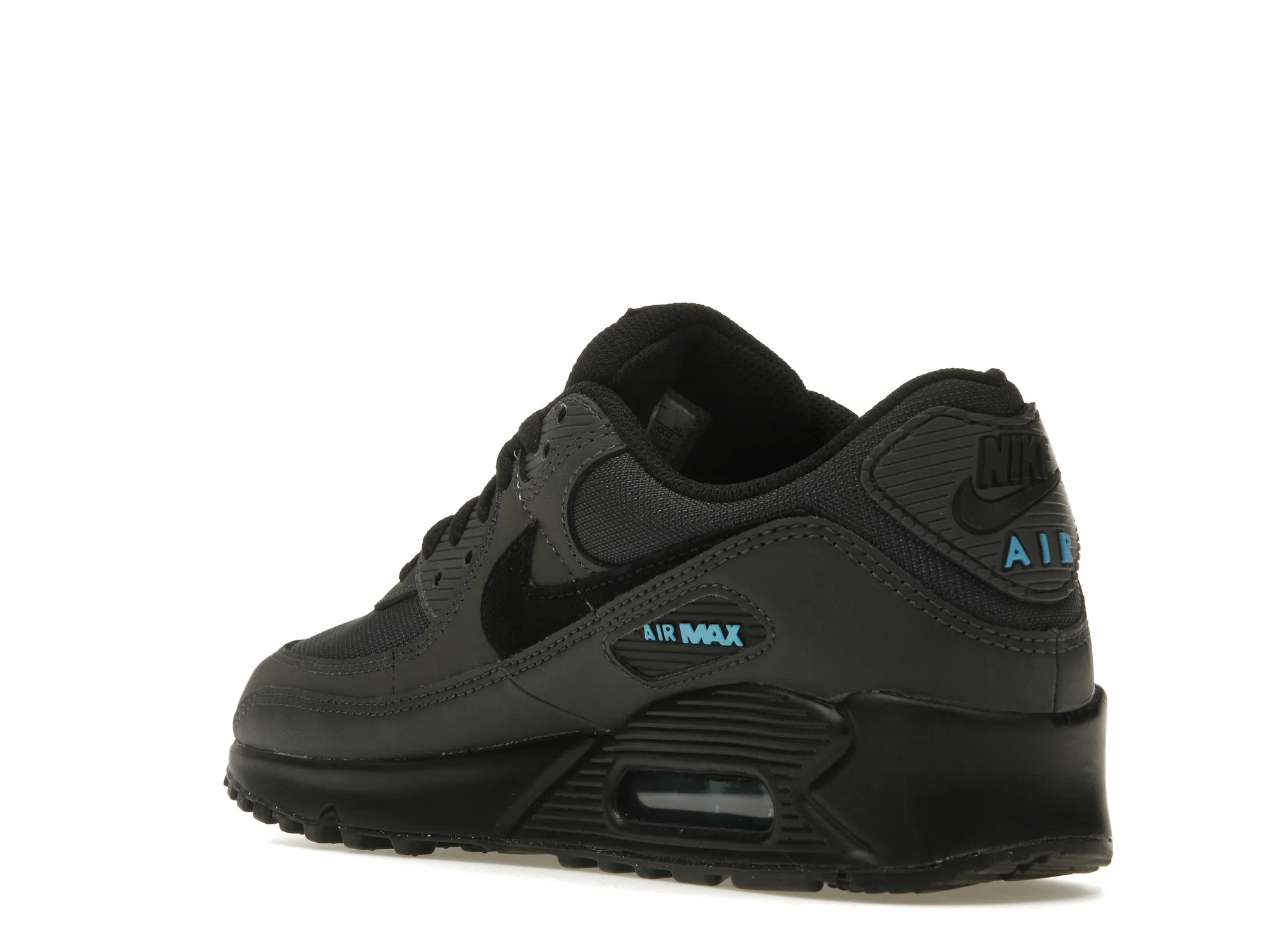 Фото № 6 с приближением к товару «‎Nike Air Max 90 Dark Smoke Grey Laser Blue»