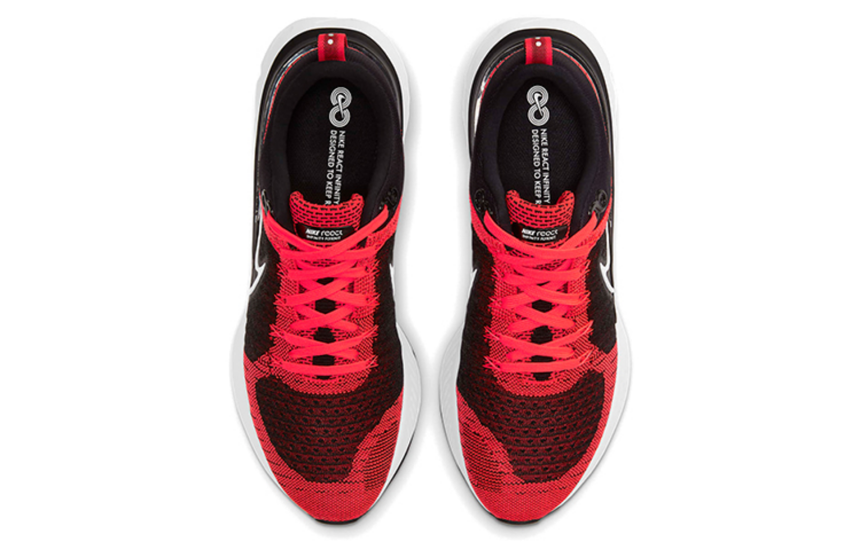 Фото № 4 с приближением к товару «‎Nike React Infinity Run FK 2 BlackWhiteRed»