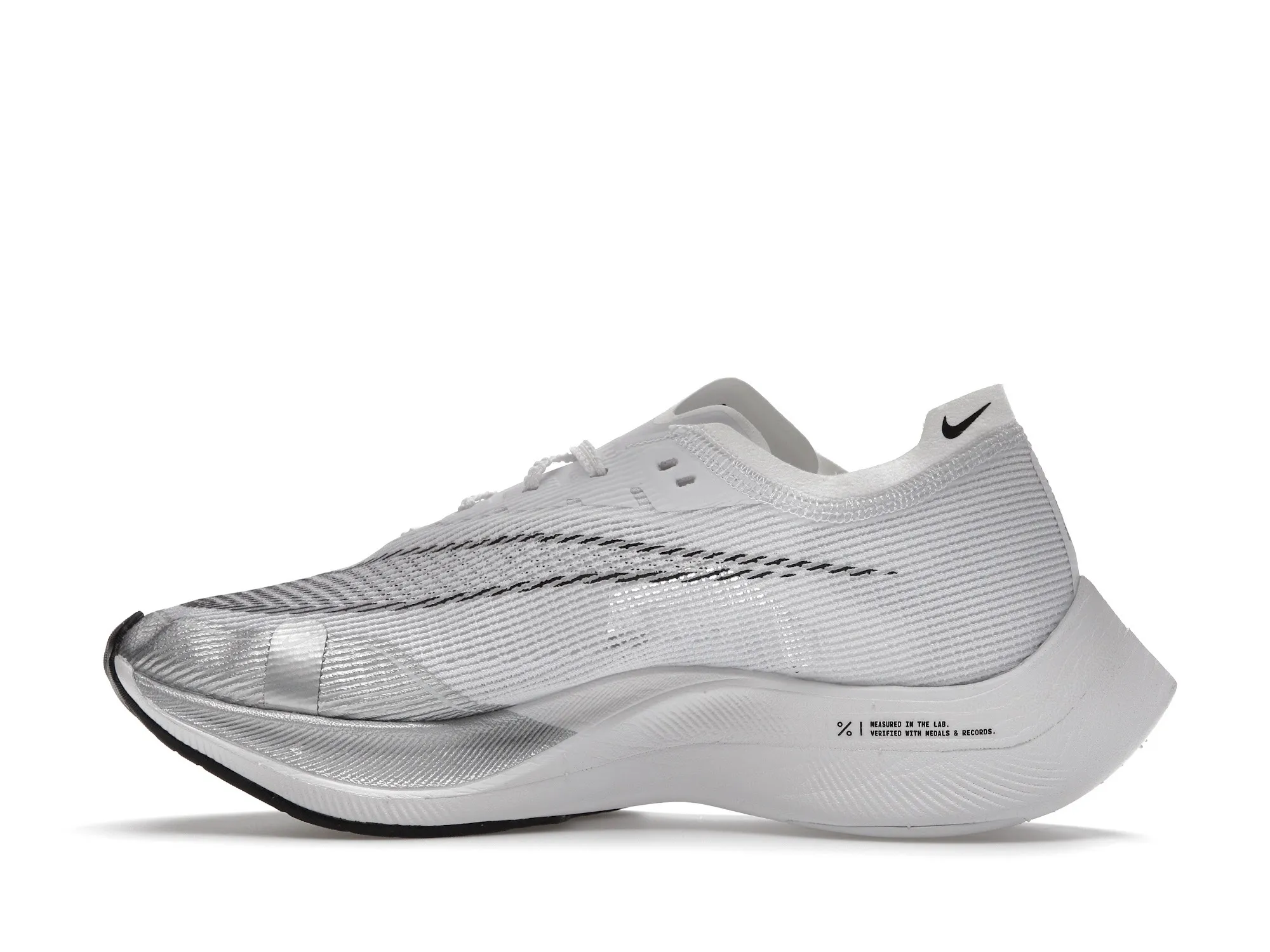 Фото № 6 с приближением к товару «‎Nike ZoomX Vaporfly Next% 2 White Metallic Silver »