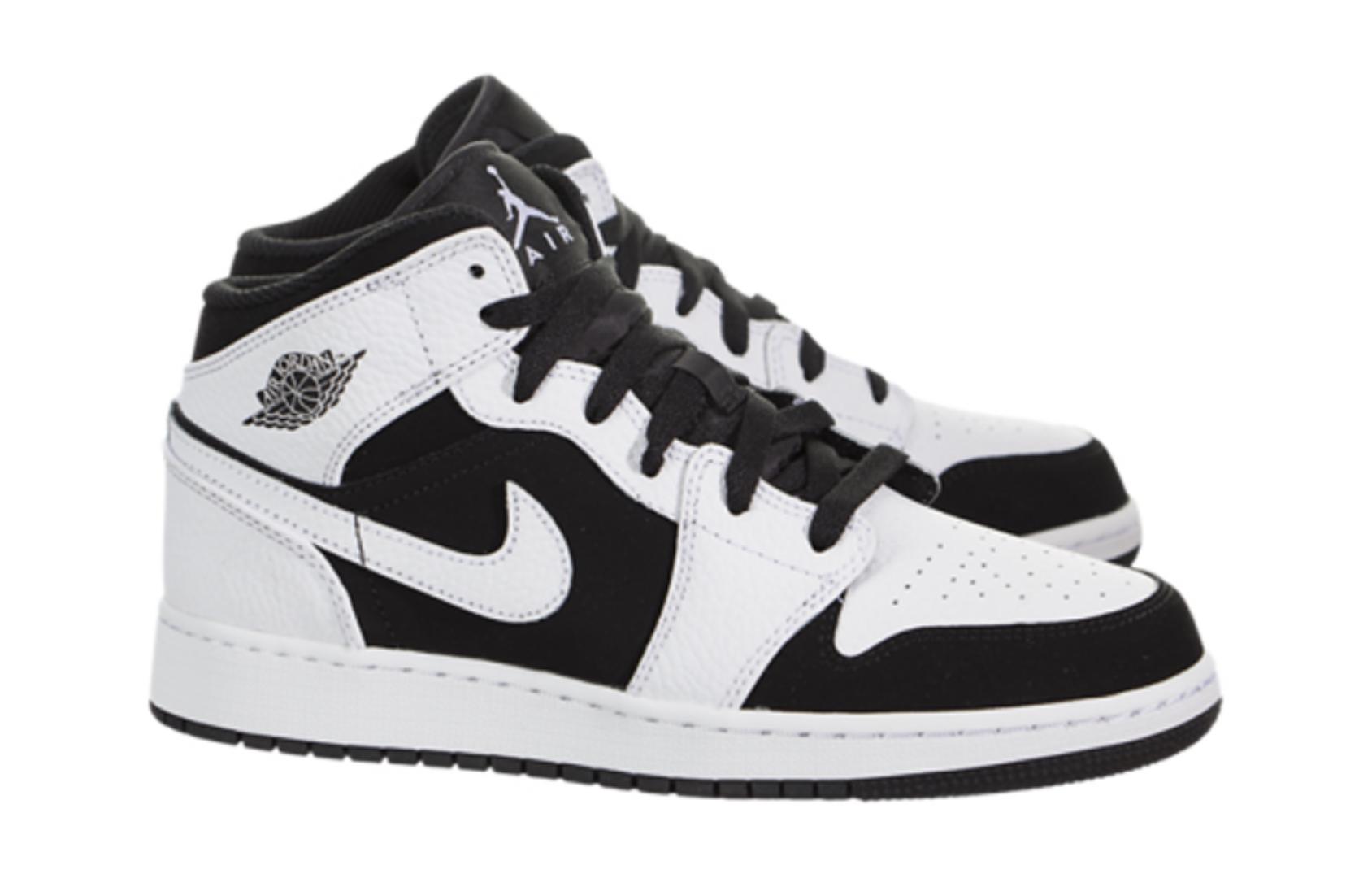Фото № 3 с приближением к товару «‎Air Jordan 1 Mid White Black (GS)»