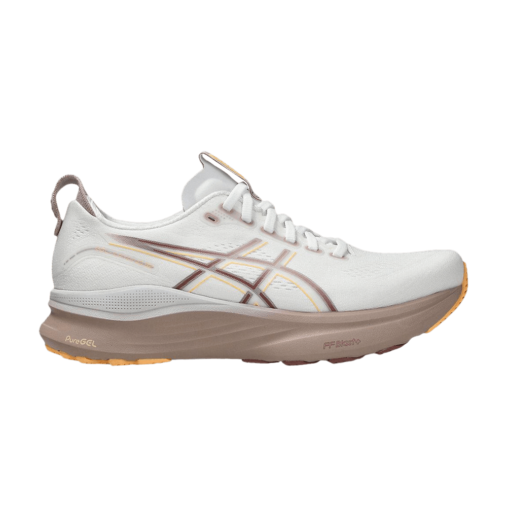 ASICS Women's Gel Kayano 32 White Taupe Orange Glow