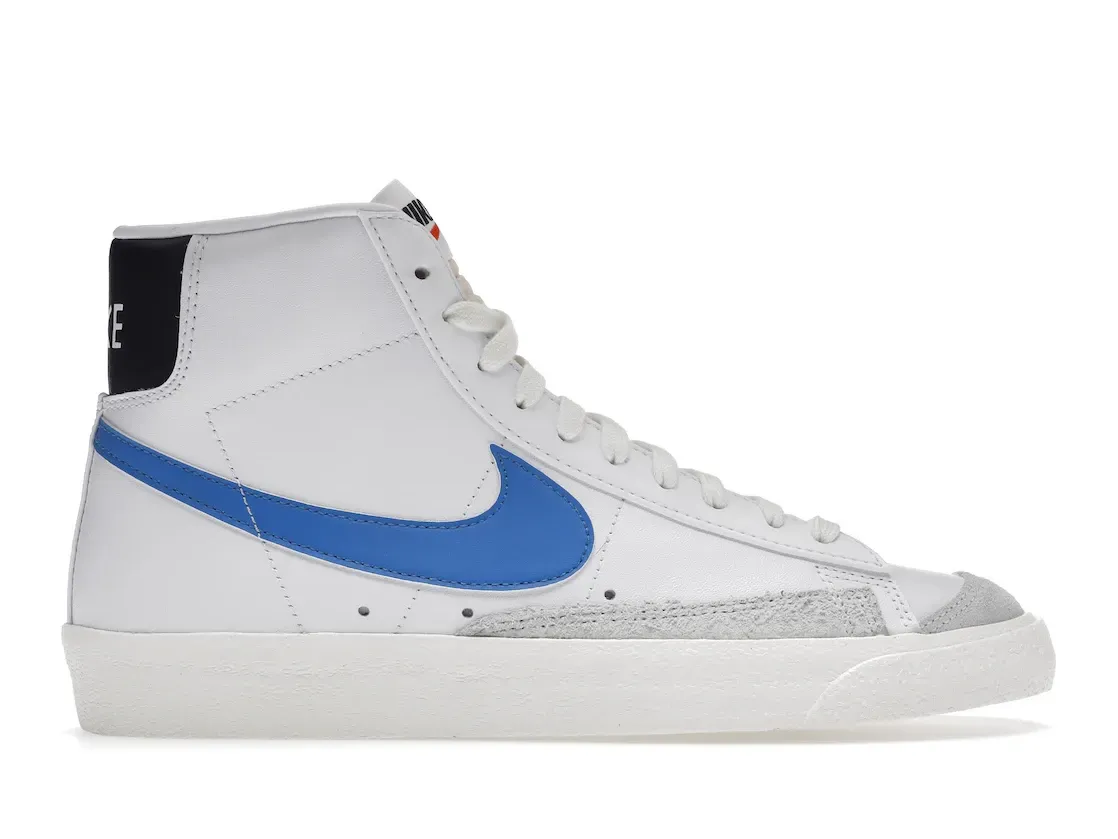 Фото № 1 с приближением к товару «‎Nike Blazer Mid 77 Vintage White Light Photo Blue Black Sail»