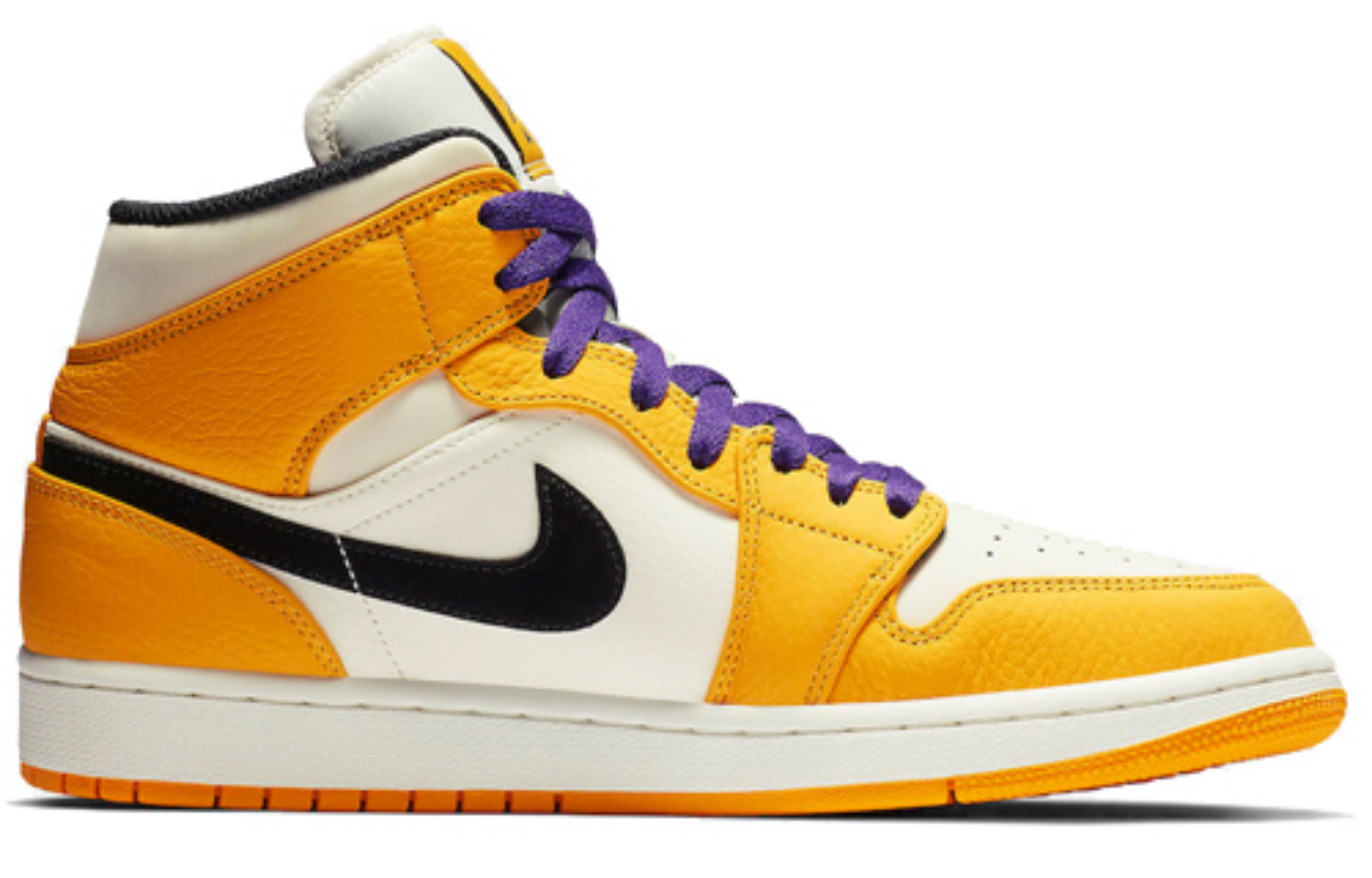 Фото № 2 с приближением к товару «‎Nike Air Jordan 1 Mid SE Lakers»