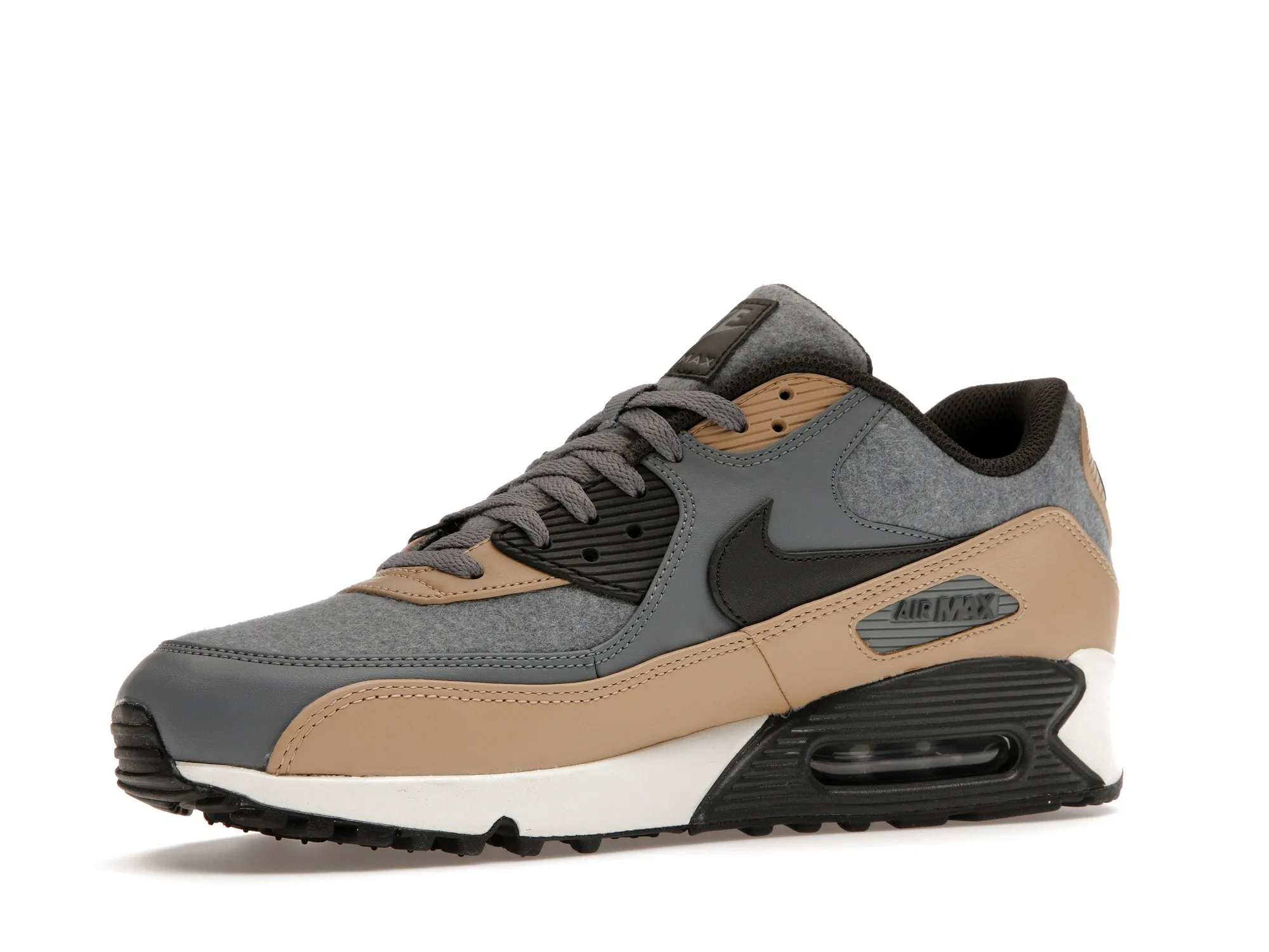 Фото № 3 с приближением к товару «‎Nike Air Max 90 Wool Cool Grey Mushroom»