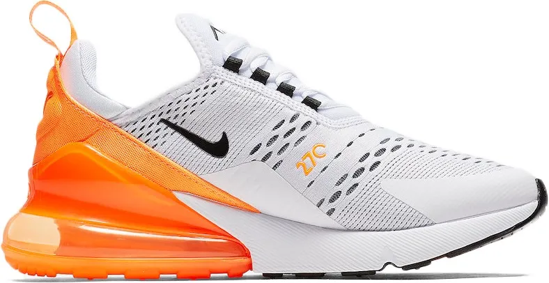 Фото № 1 с приближением к товару «‎Nike Air Max 270 White Black Orange »