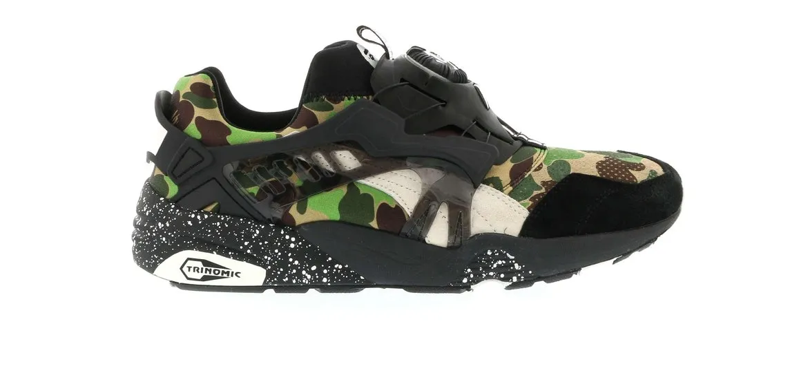 Фото № 1 с приближением к товару «‎Puma Disc Blaze Bape Camo Green»