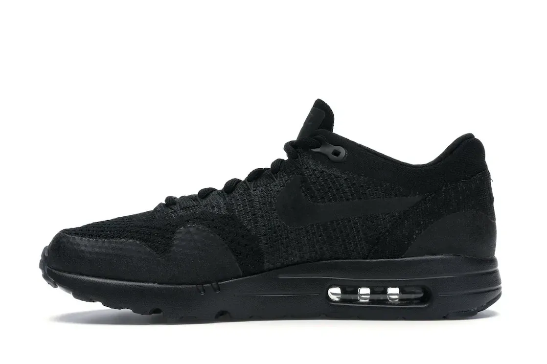 Фото № 3 с приближением к товару «‎Nike Air Max 1 Ultra Flyknit Black/Black»