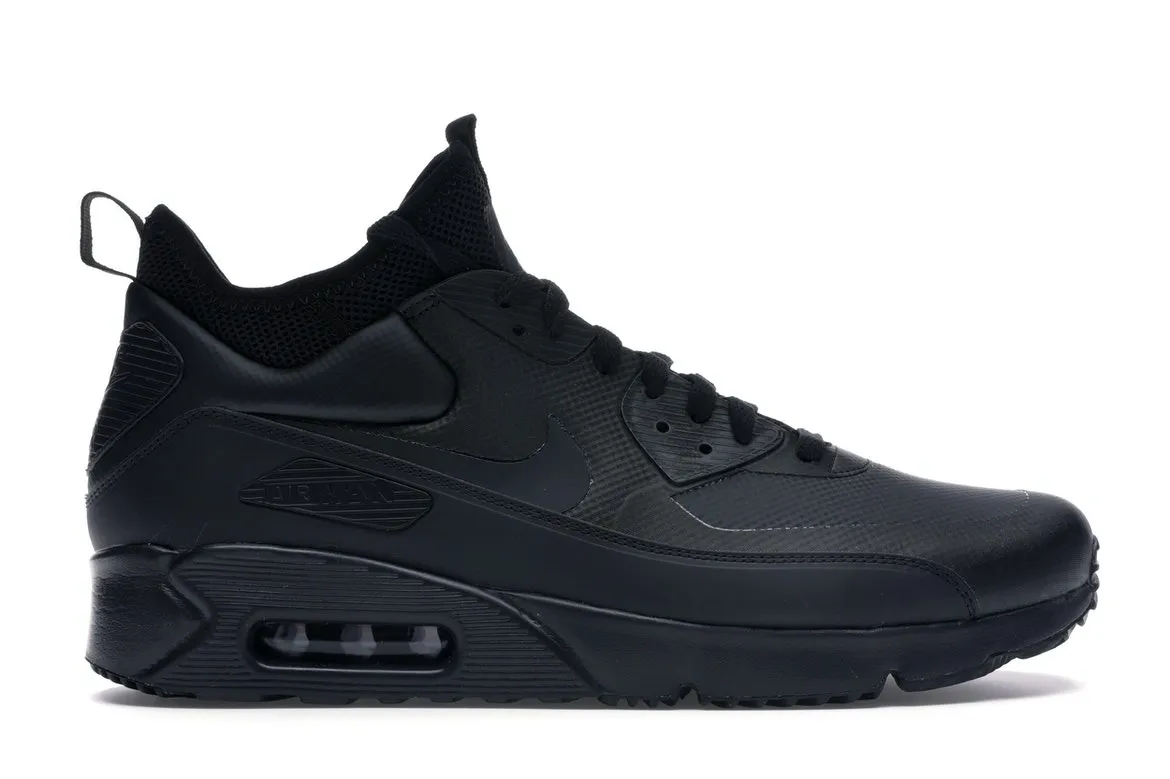 Фото № 1 с приближением к товару «‎Nike Air Max 90 Ultra Mid Winter Black»